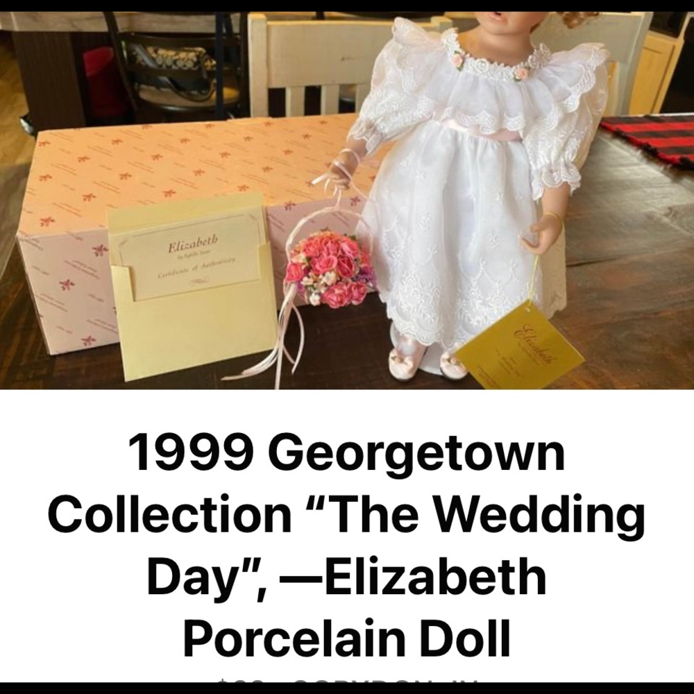 1999 Georgetown Collection “The Wedding Day”, Elizabeth porcelain doll